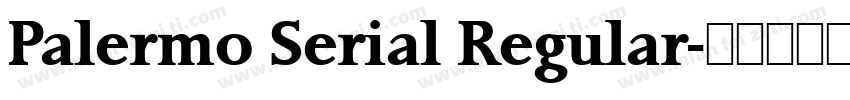 Palermo Serial Regular字体转换
